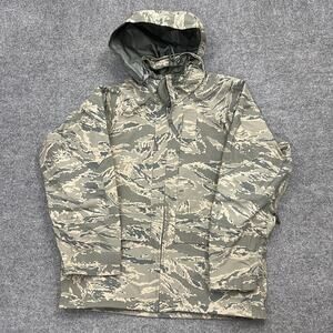 USAF ABU Gore-Tex Parka Jacket Mens Small X-Short Camo Hooded APECS Military